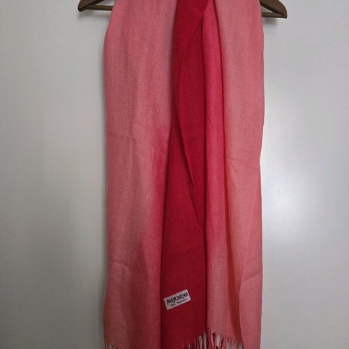 Pashmina new double color red and pink