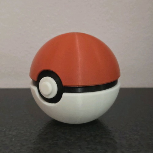Classic Pokémon Pokéball 3D printed, made to order