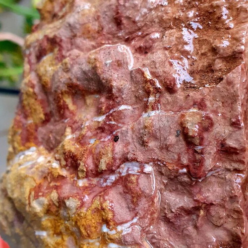 Limestone new with iron and manganese oxides, colorful