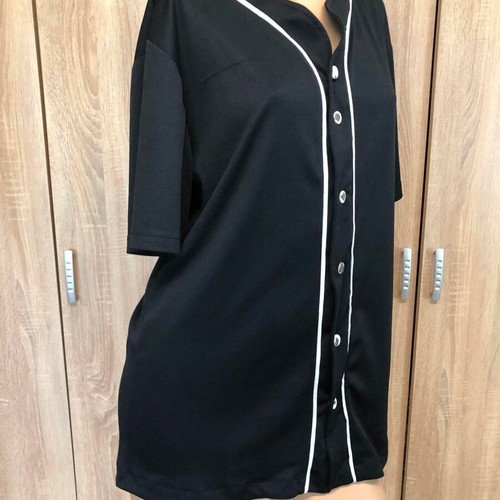 Urban Classics blouse, black and white, size M