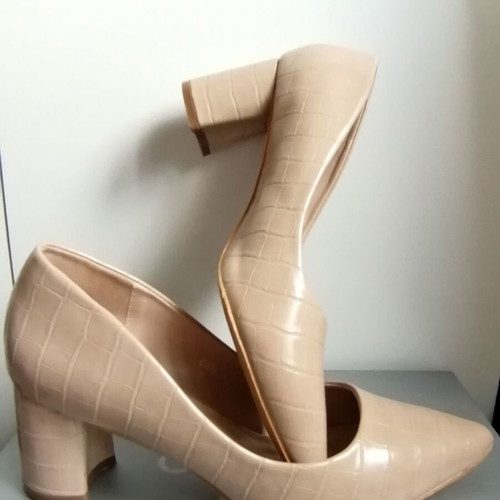 Just Me pumps size 38 beige heel height 6.5 cm like new