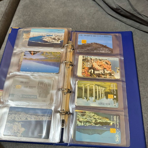 Album with 50 various phone cards like new