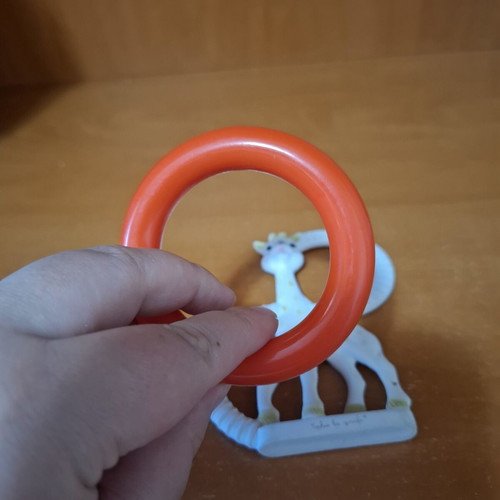 Sophie La Girafe Teething Set used with Rattle and Natural Rubber Teether