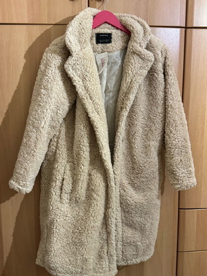 Teddy coat Large new, beige