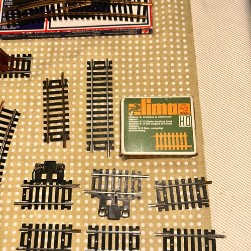 Lima H0 Train Tracks used, Italian, pack with 16 bridge pieces