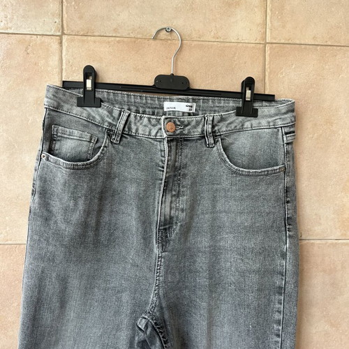 Sinsay grey jeans new, elastic XL 42 14