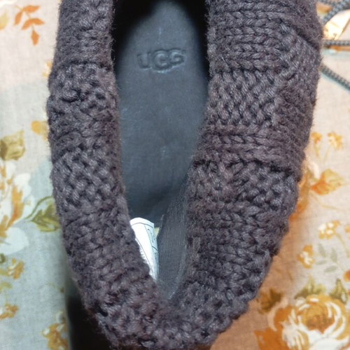 Ugg Australia leather ankle boots, beige and brown, size 40
