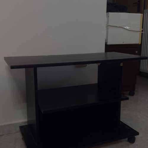 Trolley black with shelves used, mobile furniture