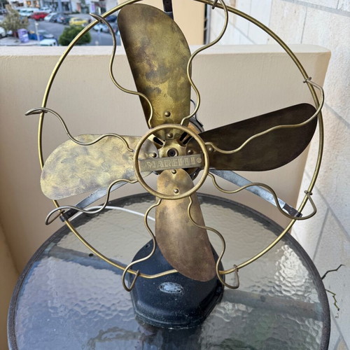 Vintage Marelli fan Italian model 1930 collectible like new
