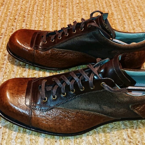 Kenzo elegant shoes like new, size 43, leather and fabric