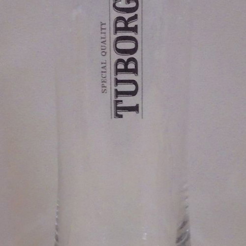Tuborg soda promotional set of two glasses used