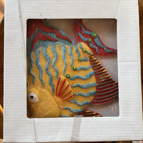 Ceramic decorative tropical fish wall art new