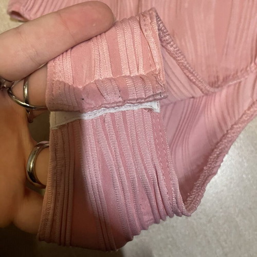 Bodysuit blouse used, size M, pink