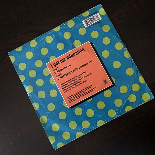 Uncanny Alliance I Got My Education 7" vinyl single used, electronic