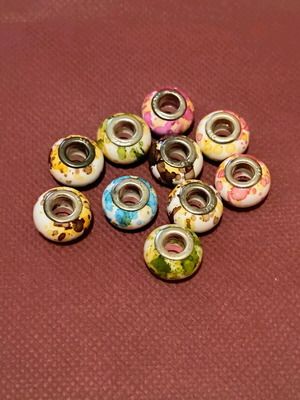 925 Sterling Silver Charms like new, set of 10 pieces