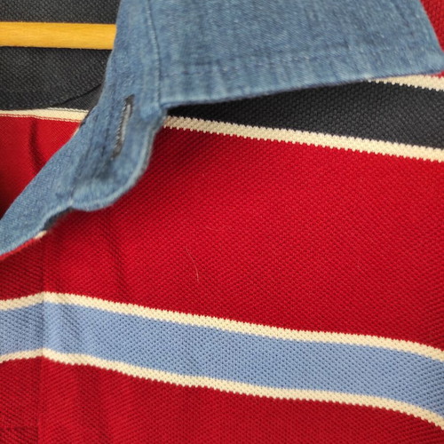 Vintage men's shirt with retro denim collar like new, size M