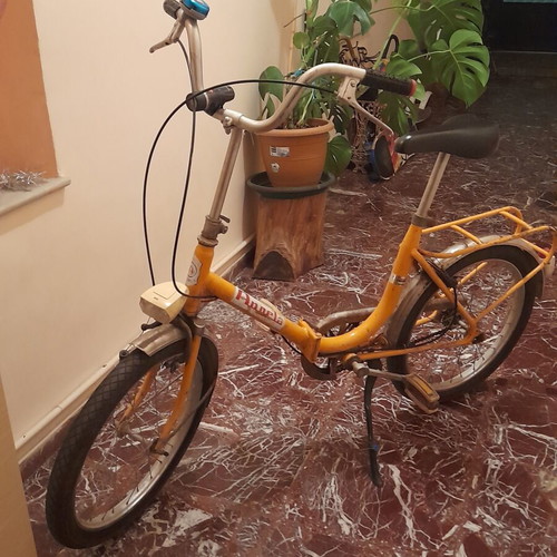Vintage Angella Folding Bicycle 70's used, functional