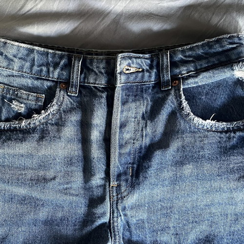 H&M Jean Shorts Size M Like New, 100% Cotton