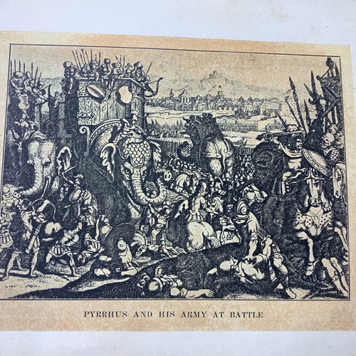Woodcut Pyrrhus King of Epirus with His Army used