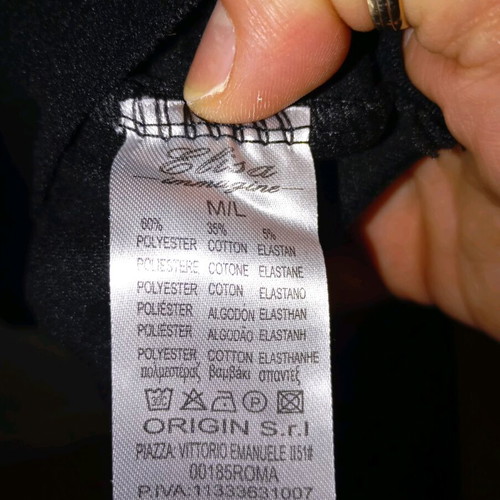 Black elastic blouse like new
