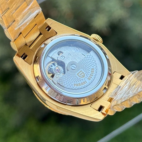 Pagani Design men's watch like new, gold color, automatic