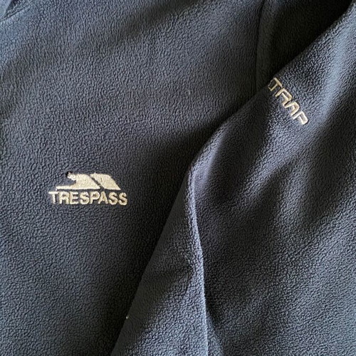 Trespass fleece jacket for boys 9-10 years like new, grey and black
