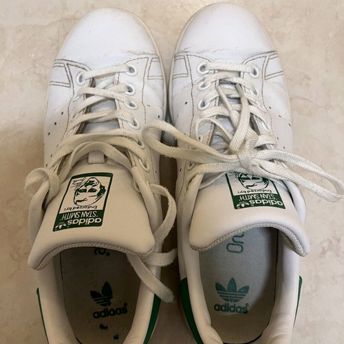 Adidas Stan Smith athletic shoes used, leather, size 38 2/3