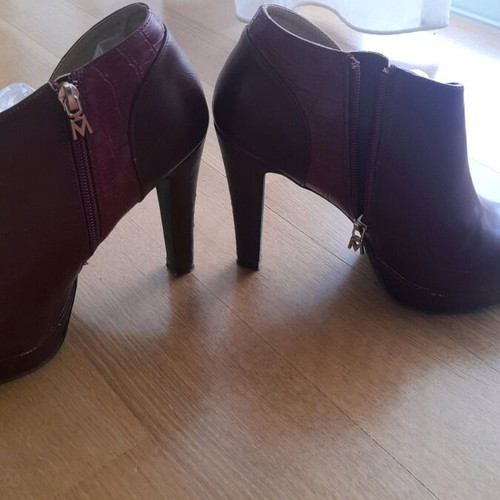 Maria Mare Bordeaux ankle boots used, size 39