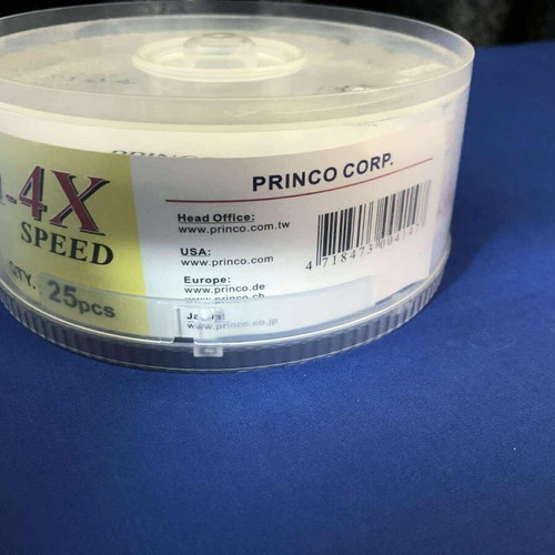 Princo DVD 4.7GB Write Once new, pack of 25 discs