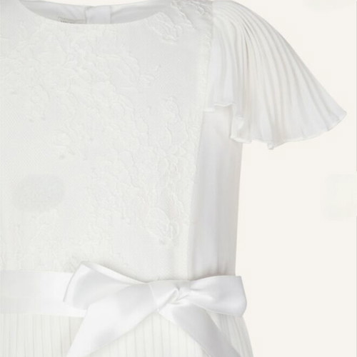 Monsoon Lace Pleated Bridesmaid Jumpsuit, ivory