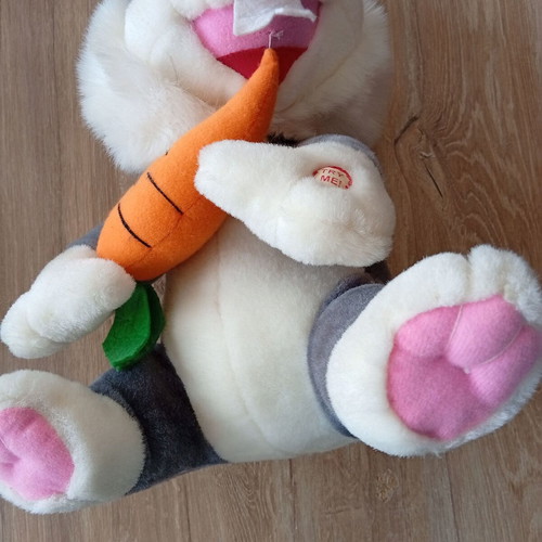 Plush rabbit used with broken mechanism
