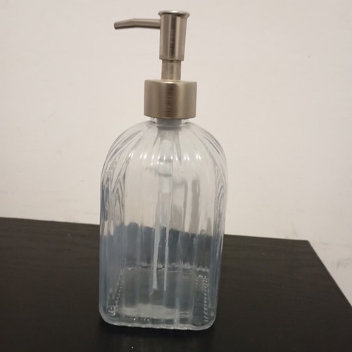 Glass Soap Dispenser Used With Plastic Pump 400ml