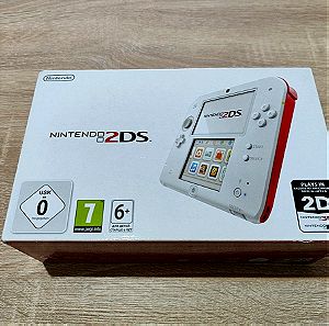 Nintendo 2DS Red + White στο κουτί του