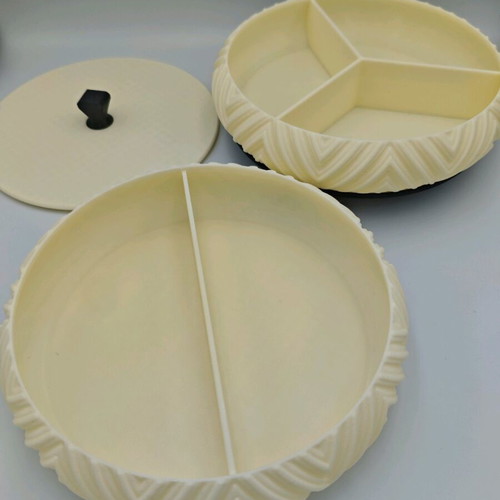 Jewelry box new with compartments and 3d printed base from esun pla pastel