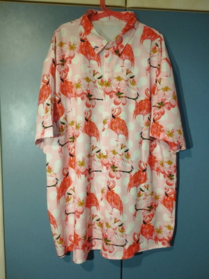 Men's pink shirt new, size L
