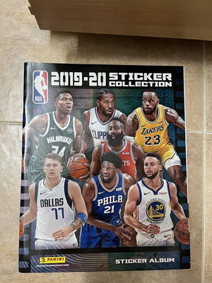 Panini NBA 2019-2020 Sticker Album with 6 Stickers new