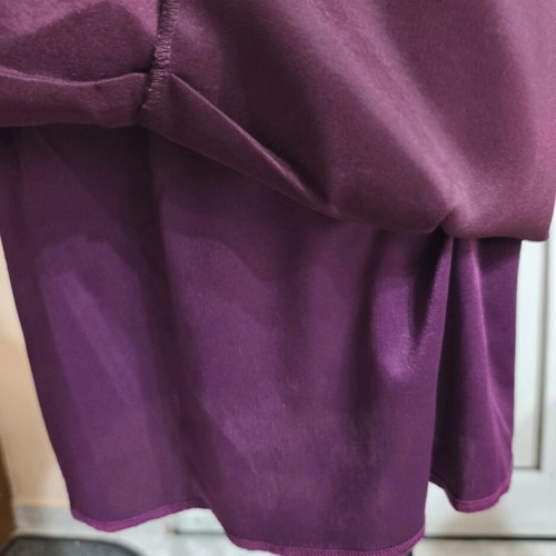 Purple-Melitzani Satin One Shoulder Dress Size S Like New