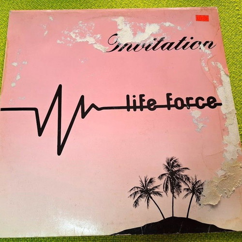 Life Force Invitation 12' vinyl record used, electronic