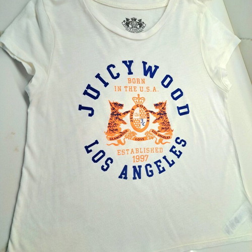 Juicy Couture blouse 7 years like new, white, elastic