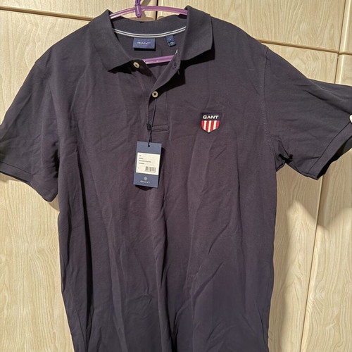 Gant Shield Logo Polo Shirt new, men's size L, navy blue