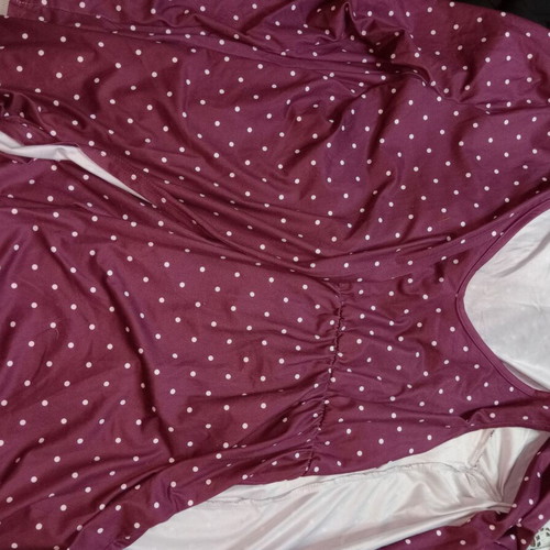 Maternity nightgown with robe like new, purple, size L