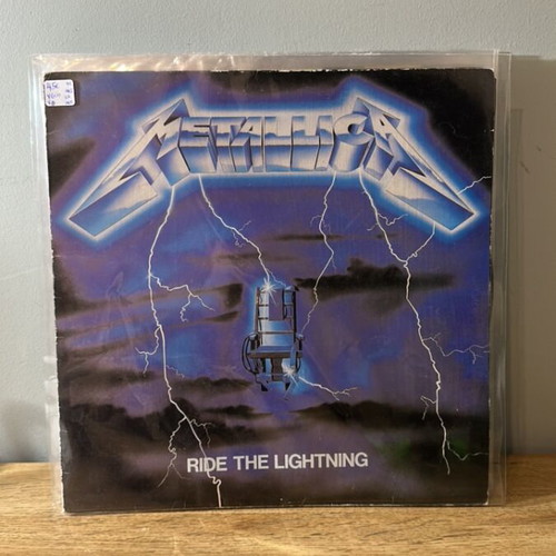 Metallica Ride the Lightning vinyl record used, metal