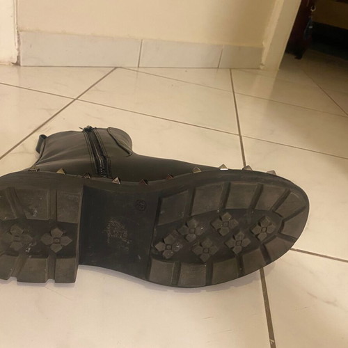 Rock ankle boots used, size 39, black with studs