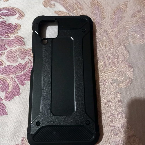 Samsung Galaxy A12 hybrid phone case new, shockproof black