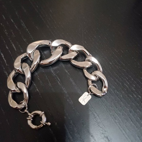Oxette stainless steel chain new, silver