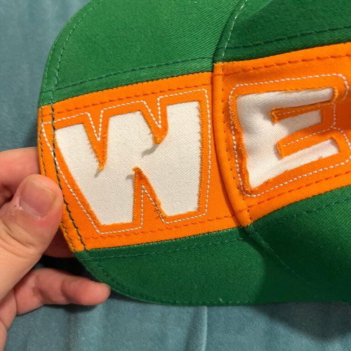 SV Werder Bremen New Era hat used, size 56, green and orange