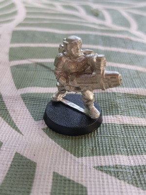 Cadian with Melta Gun Imperial Guard figure used, metal Warhammer 40K