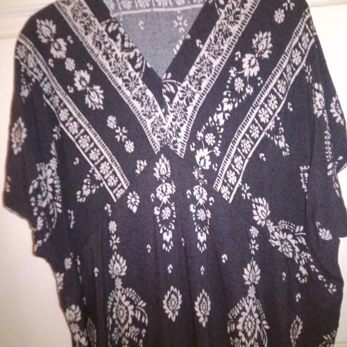 Kaftan new, long cotton viscose multicolor by Achilleas Accessories