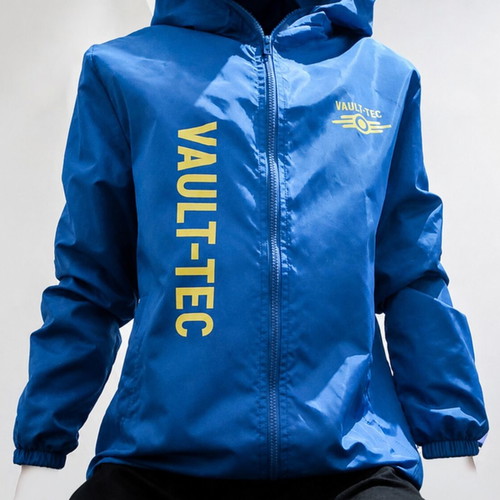 Jacket Fallout Vault-Tec windbreaker, new, blue and yellow