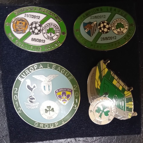 Panathinaikos 2012-2013 set of 4 football pins